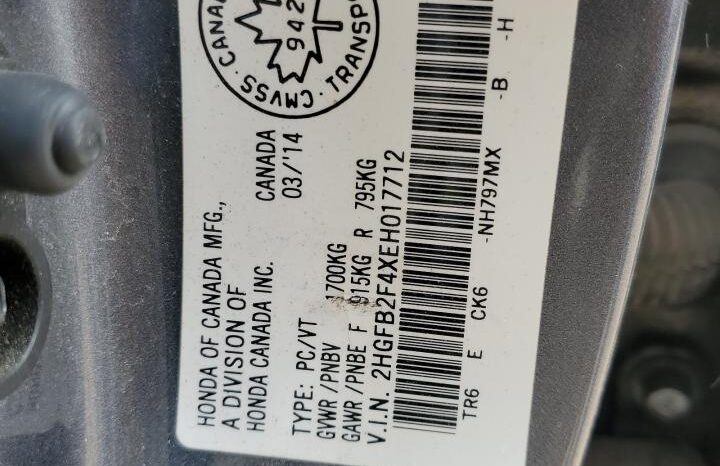 
								2014 HONDA CIVIC LX full									