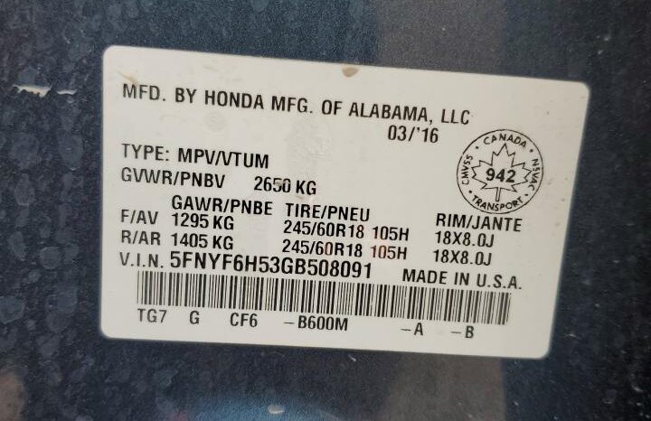 
								HONDA PILOT 2018 full									